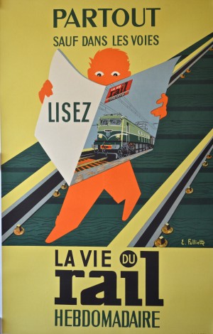 La Vie du Rail vintage cover poster